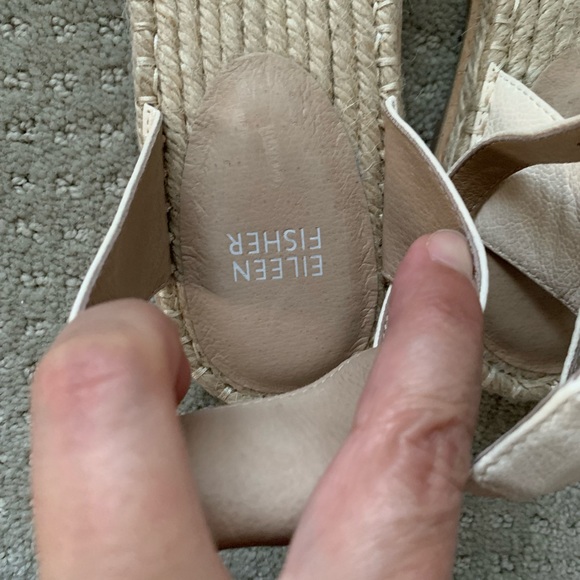 NWOT Eileen Fisher off white espadrilles size 8 - Picture 5 of 7